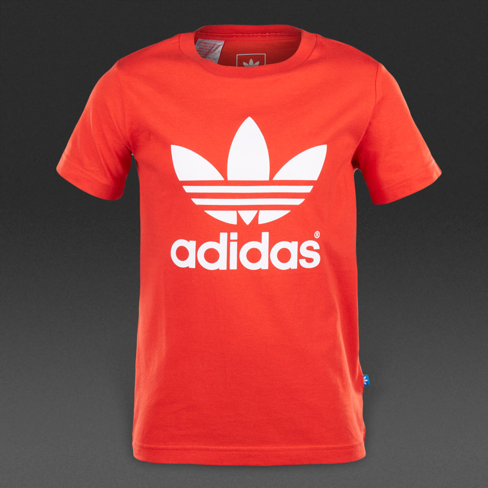 Adidas Originals Trefoil Tee Lush Red / White for Boys